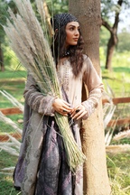 IPK-06 Embroidered Slub Khaddar - Iznik