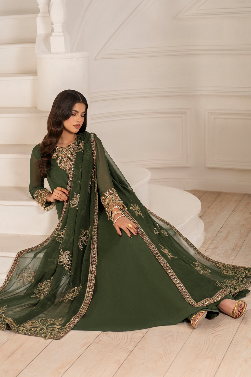 UE-416 Embroidered Chiffon