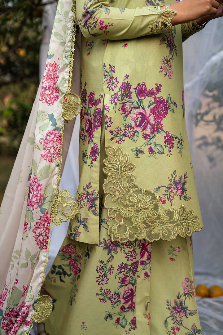 UE-395 Printed Lawn - Iznik