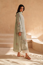 UE-597 Embroidered Lawn - Iznik