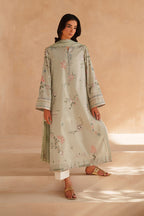 UE-597 Embroidered Lawn - Iznik
