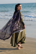 UE-375 Embroidered Lawn - Iznik