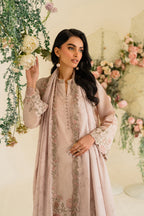 UE-424 Embroidered Textured Lawn - Iznik