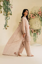 UE-424 Embroidered Textured Lawn - Iznik
