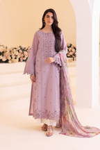 UE-254 Embroidered Lawn - Iznik