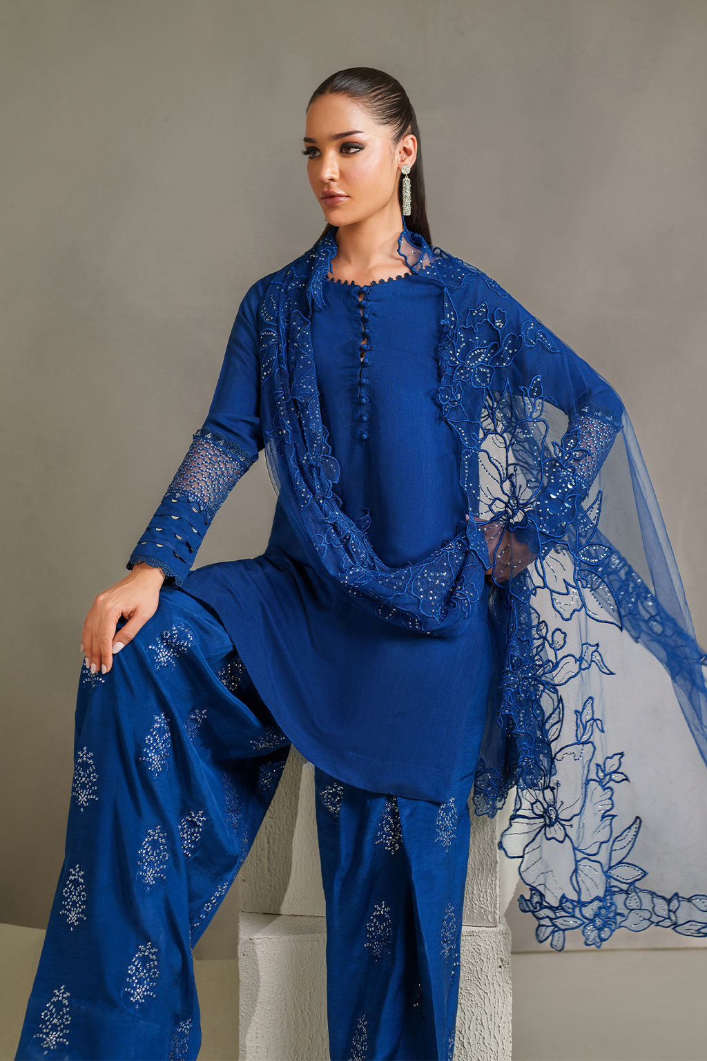 IP-334 Embroidered Rawsilk