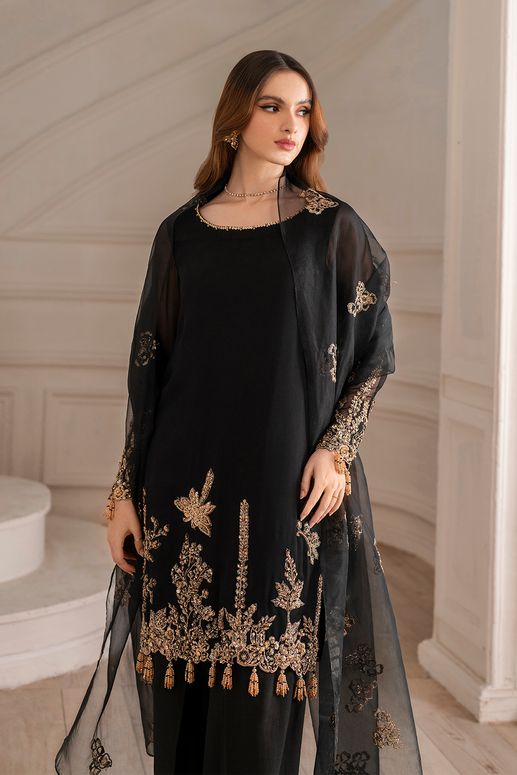 UE-417 Embroidered Chiffon