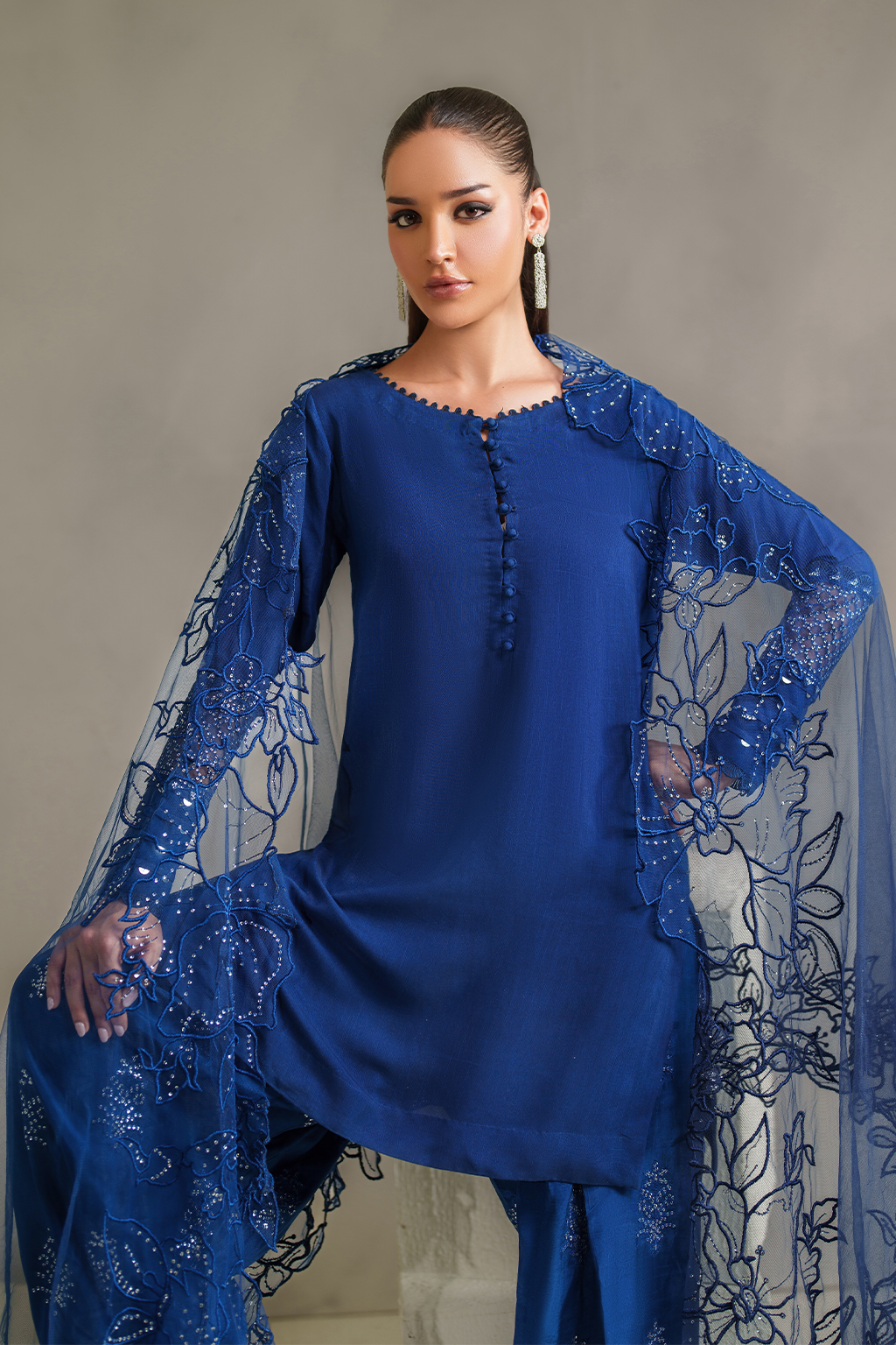 IP-334 Embroidered Rawsilk