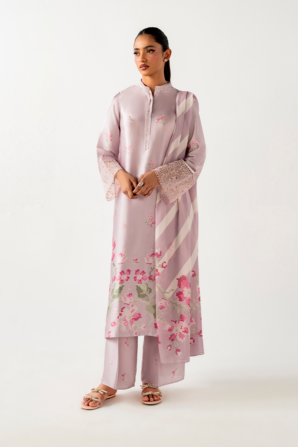 IP-243 Printed charmeuse - Iznik