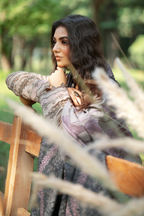 IPK-06 Embroidered Slub Khaddar - Iznik