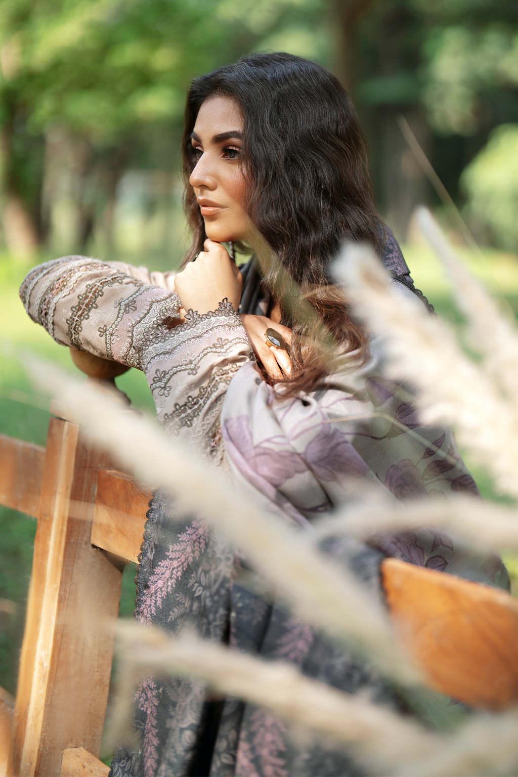 IPK-06 Embroidered Slub Khaddar - Iznik