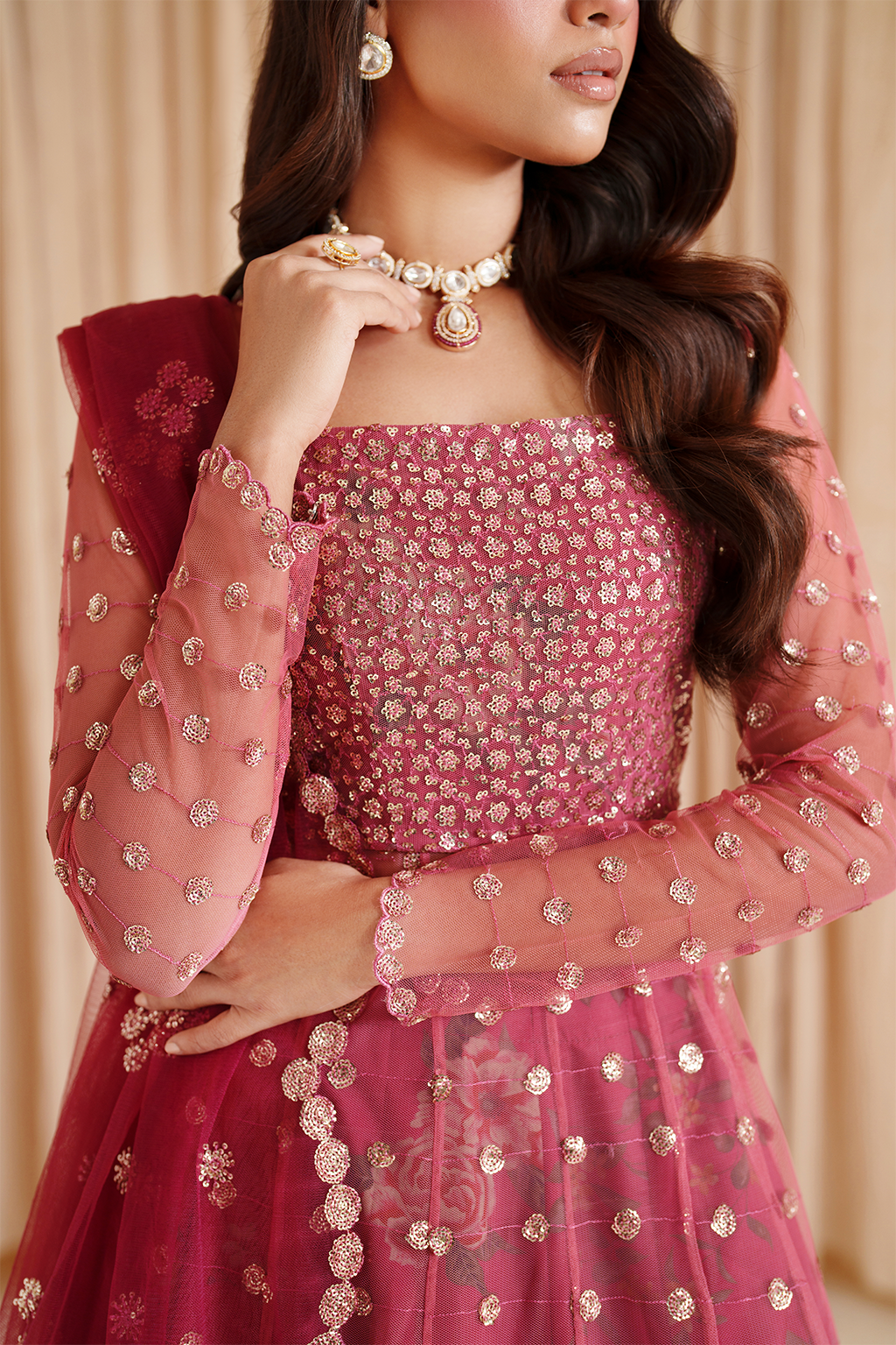 CC-72  Embroidered Net - Iznik