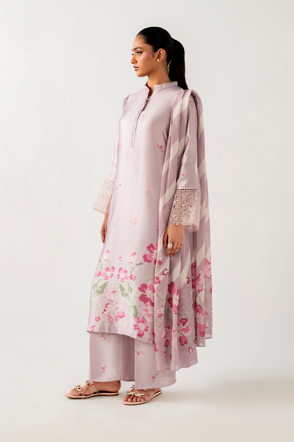 IP-243 Printed charmeuse - Iznik