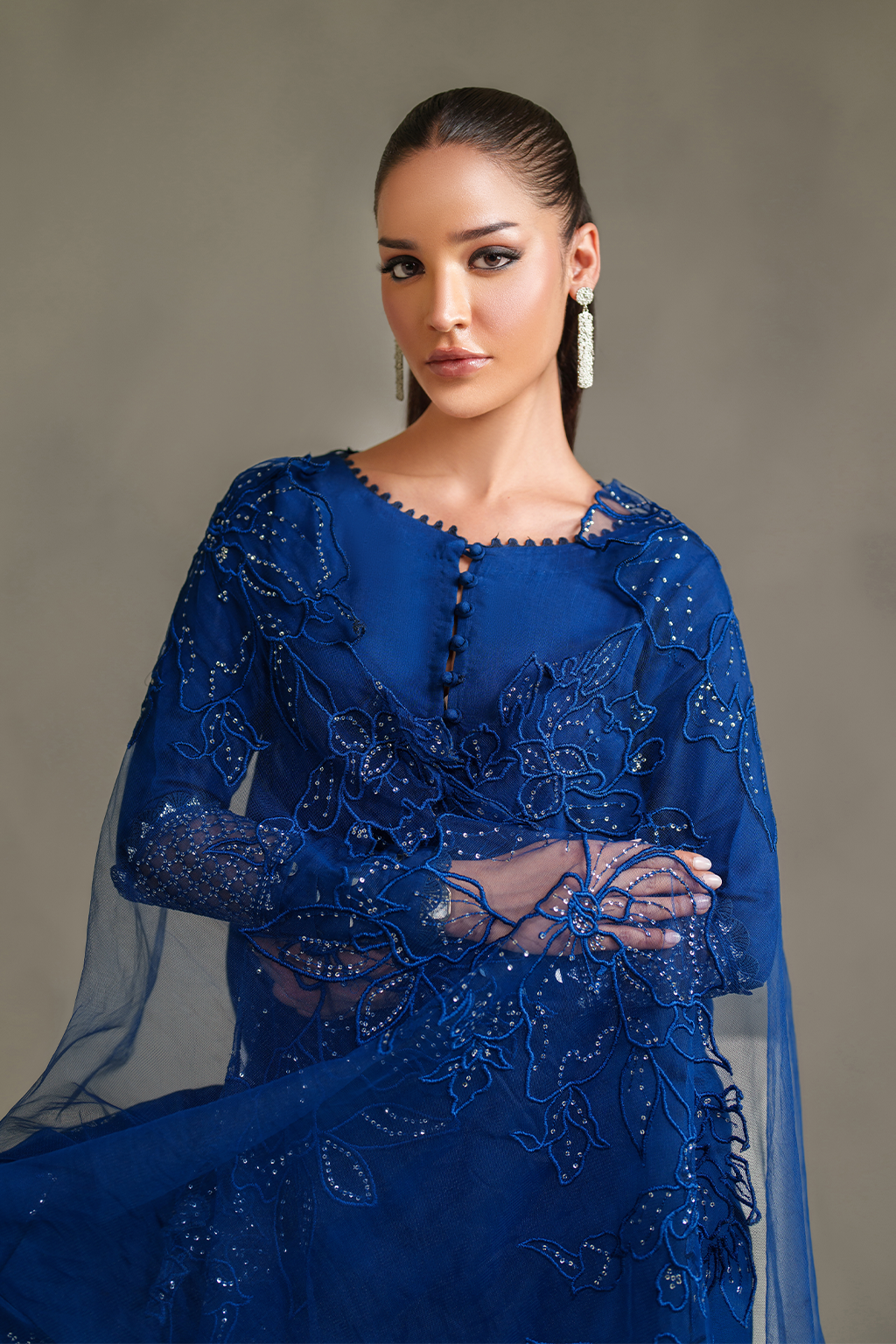IP-334 Embroidered Rawsilk