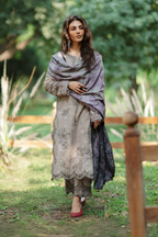 IPK-06 Embroidered Slub Khaddar - Iznik