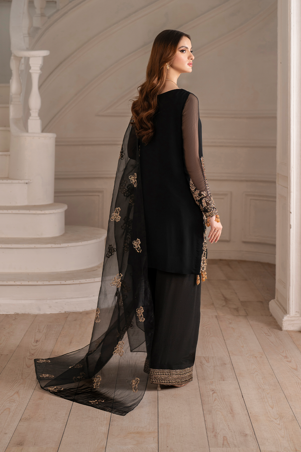 UE-417 Embroidered Chiffon