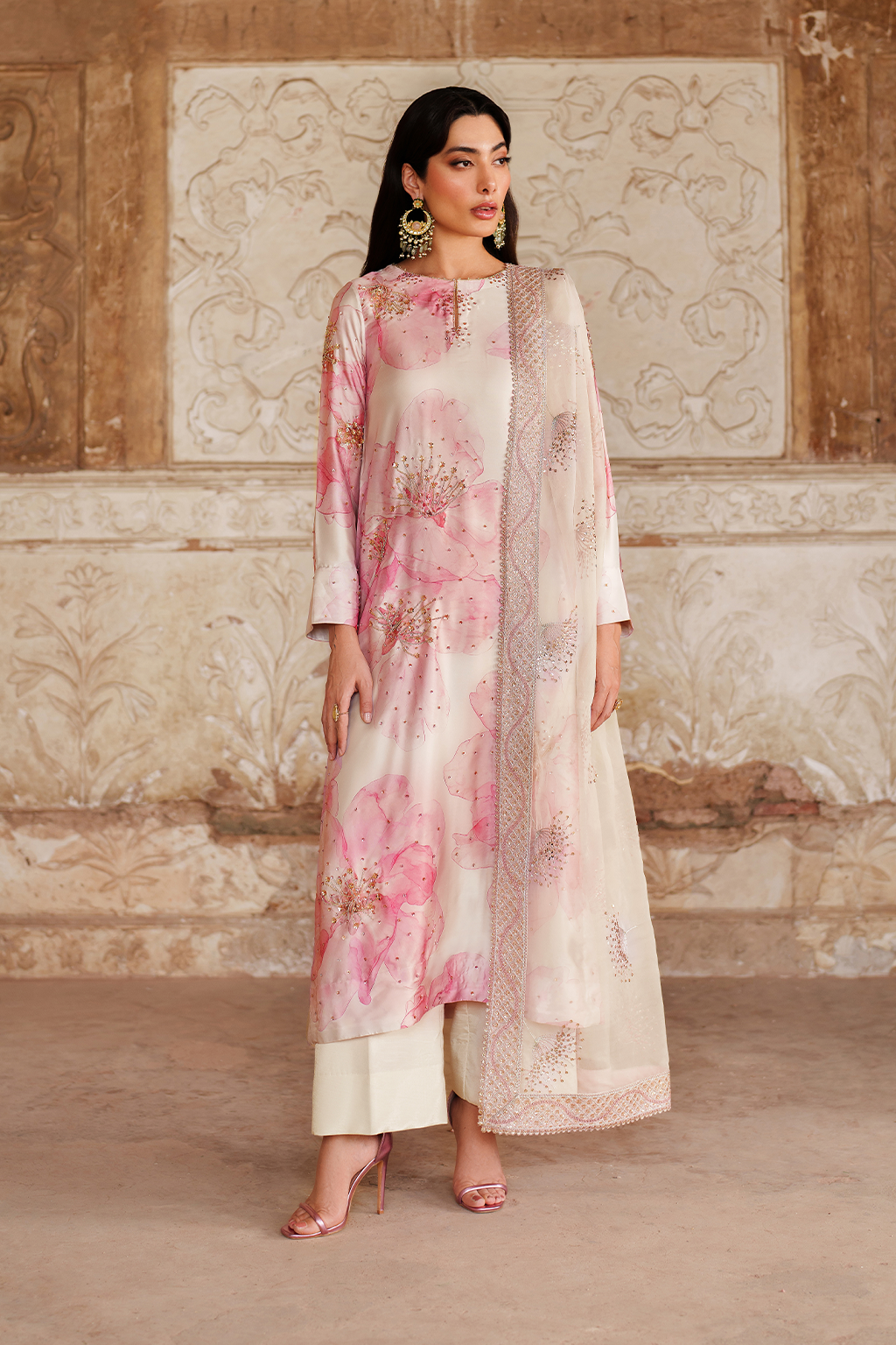 UE-547  Printed Charmeuse - Iznik