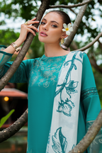 UE-513 Embroidered Lawn - Iznik
