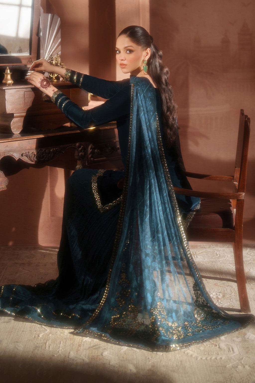 IV-64 Embroidered Velvet