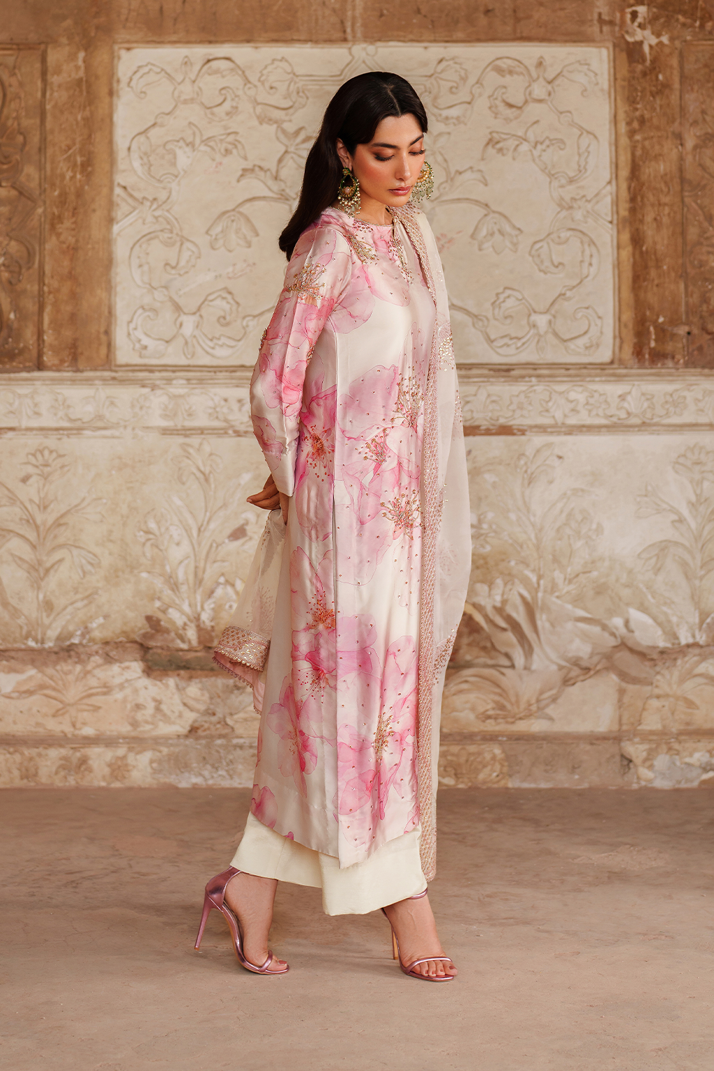 UE-547  Printed Charmeuse - Iznik