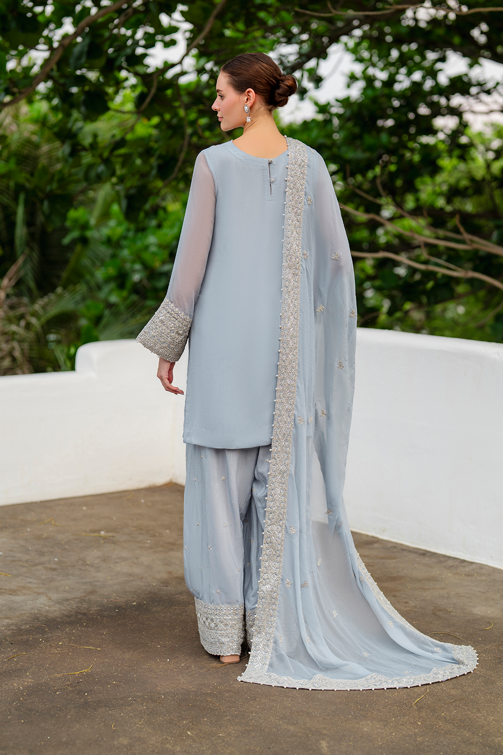 CC-70 Embroidered Chiffon - Iznik