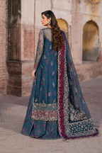 ILC-03 Embroidered Organza (Long Shirt With Printed Sharara)