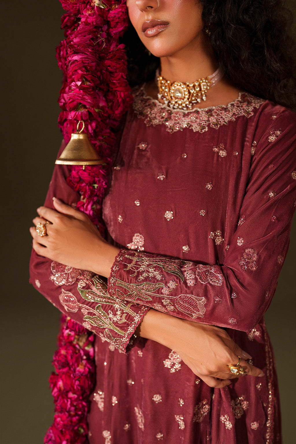 IV-75  Embroidered Velvet
