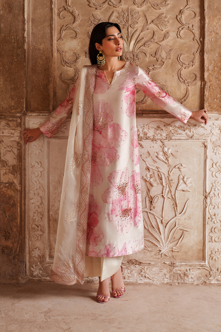 UE-547  Printed Charmeuse - Iznik