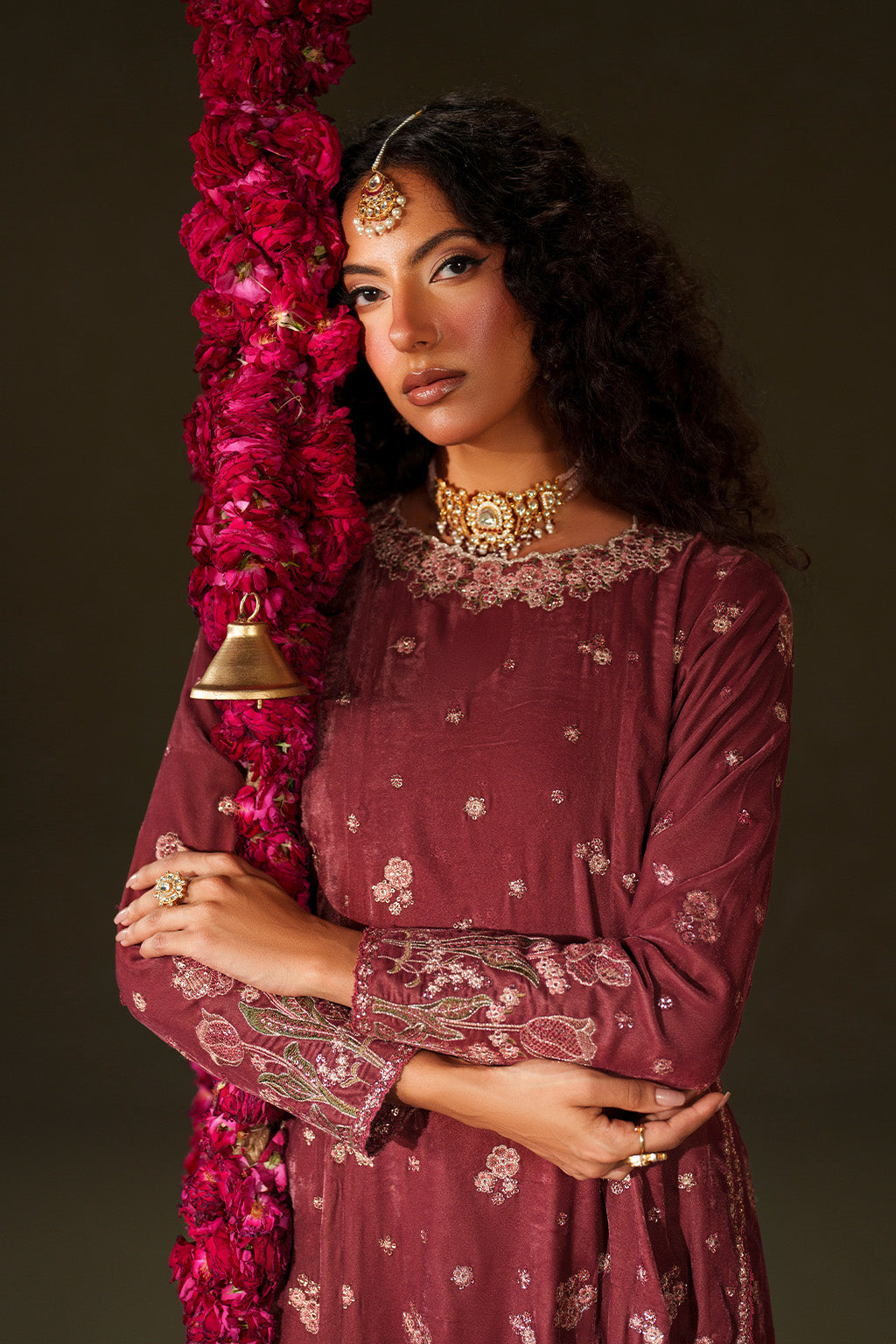 IV-75  Embroidered Velvet