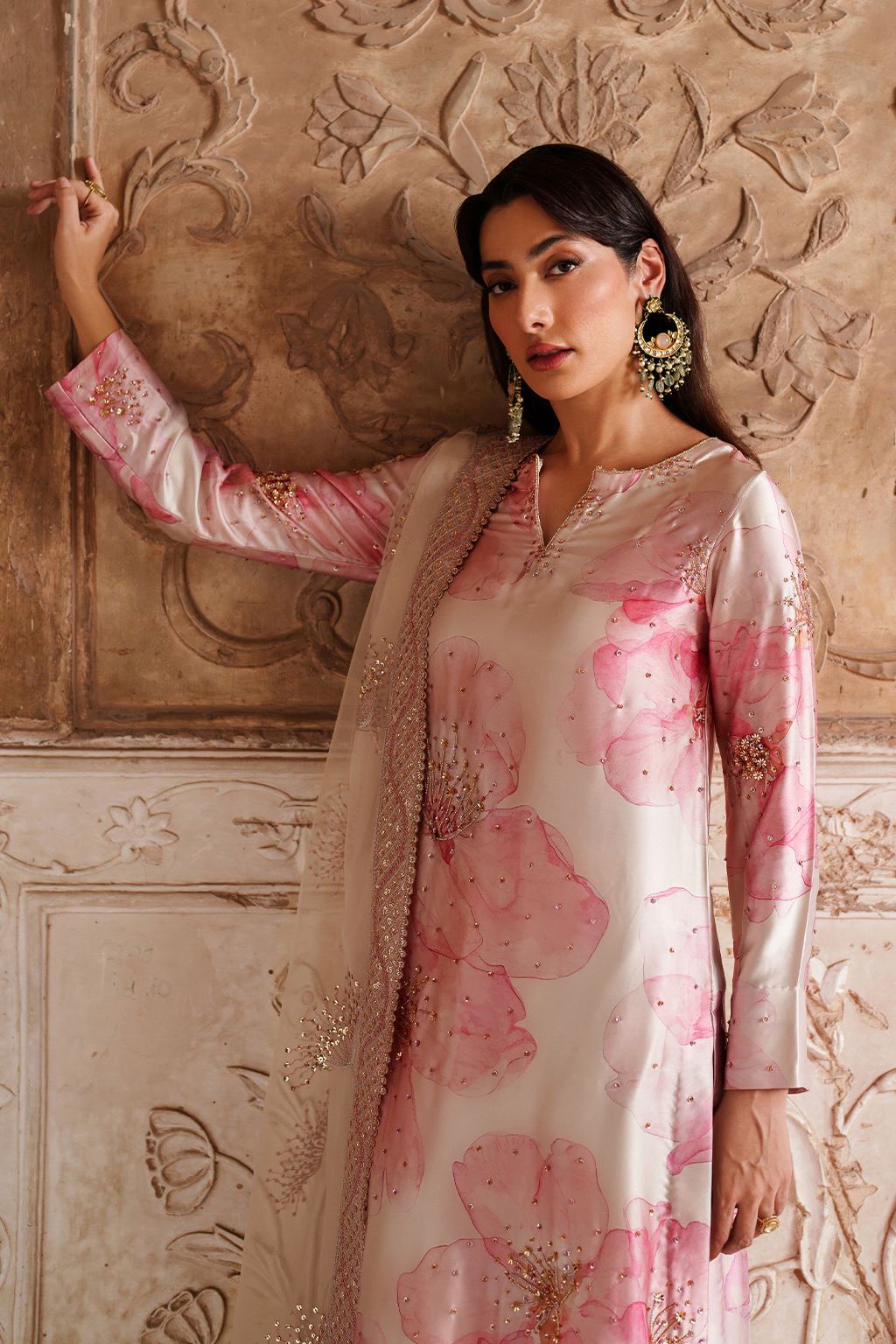 UE-547  Printed Charmeuse - Iznik