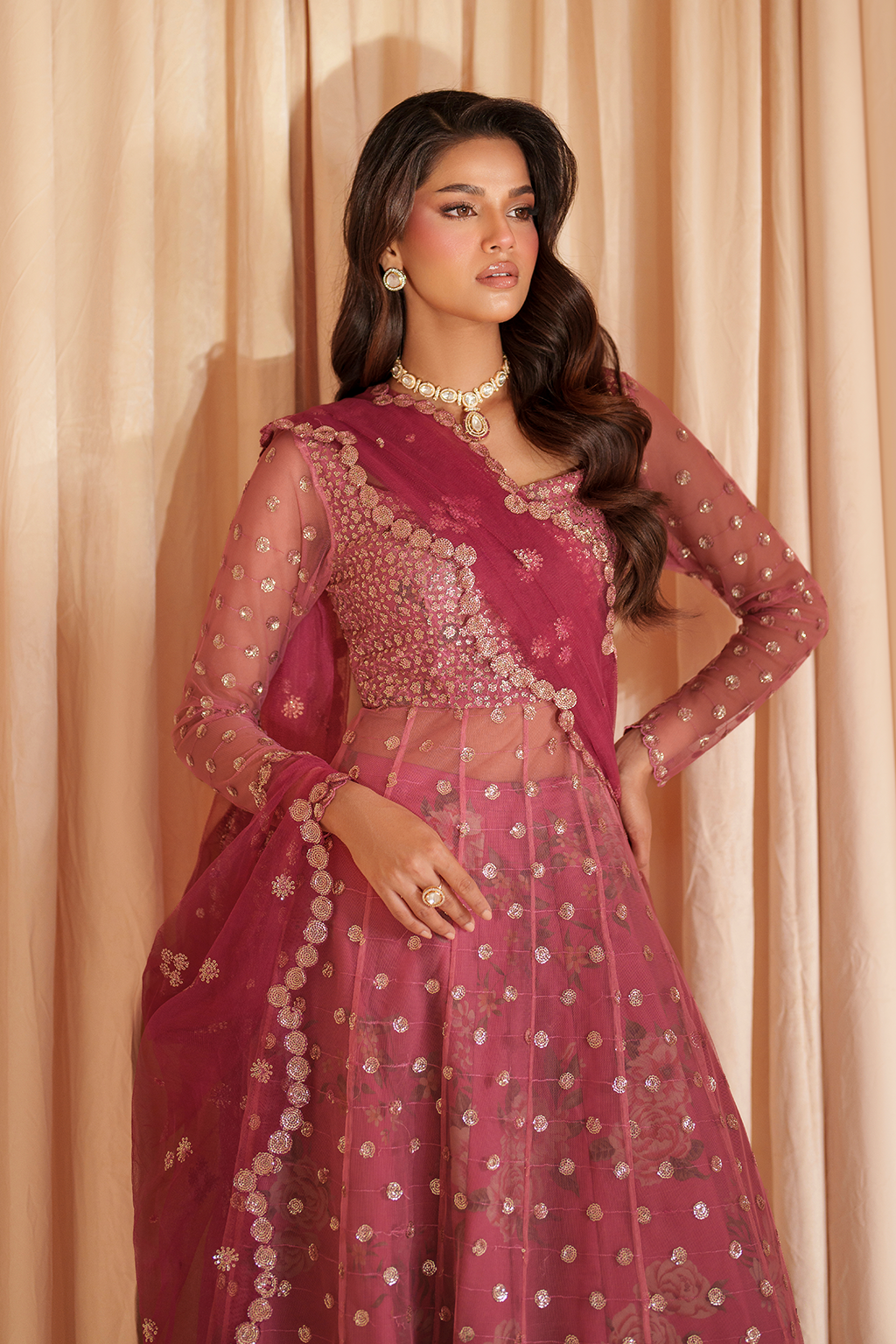 CC-72  Embroidered Net - Iznik