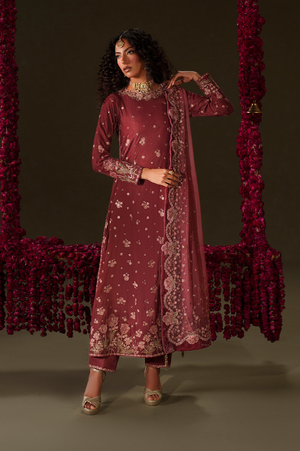 IV-75  Embroidered Velvet