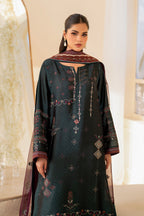 UE-435 Embroidered Pure Jacquard Silk - Iznik