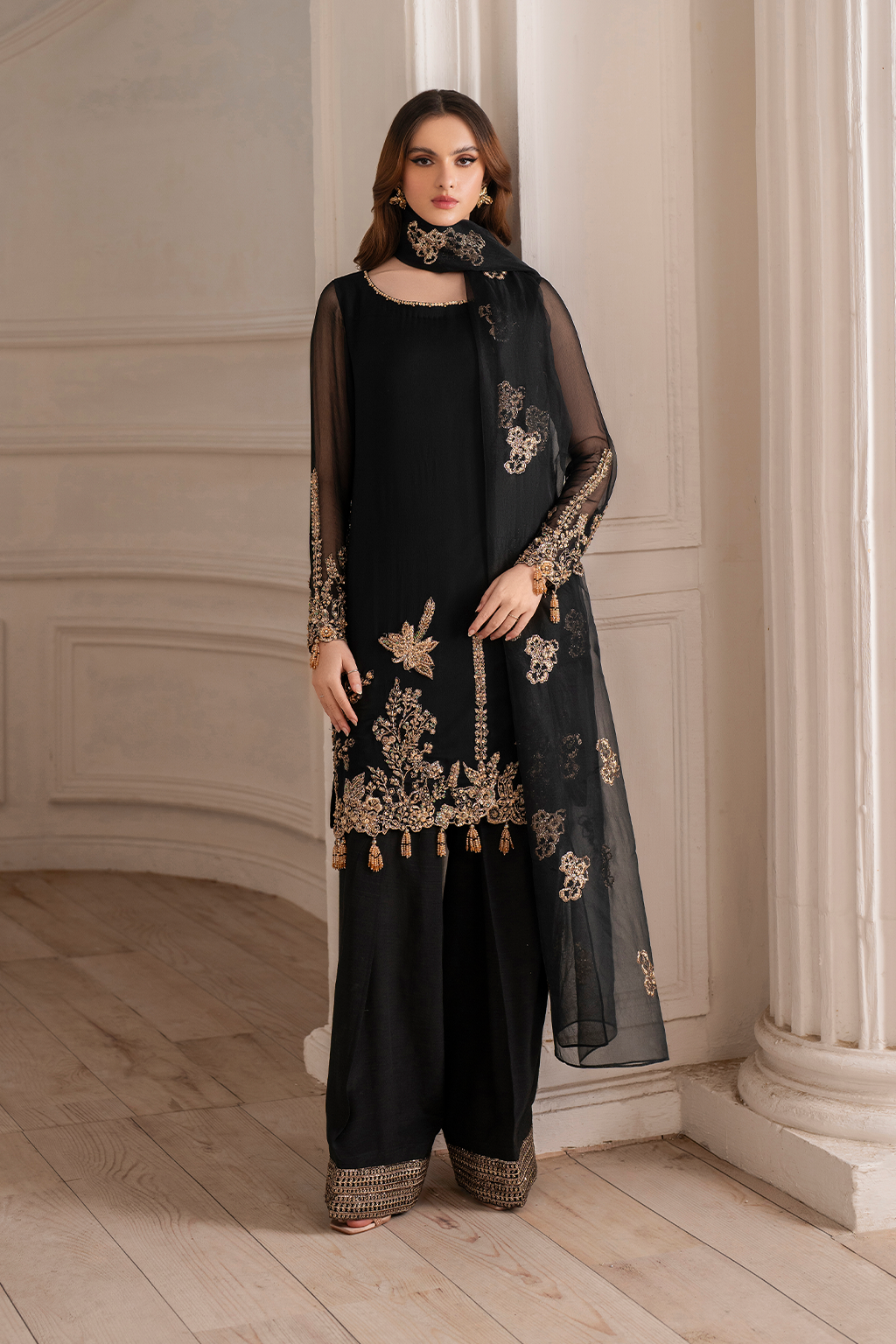 UE-417 Embroidered Chiffon