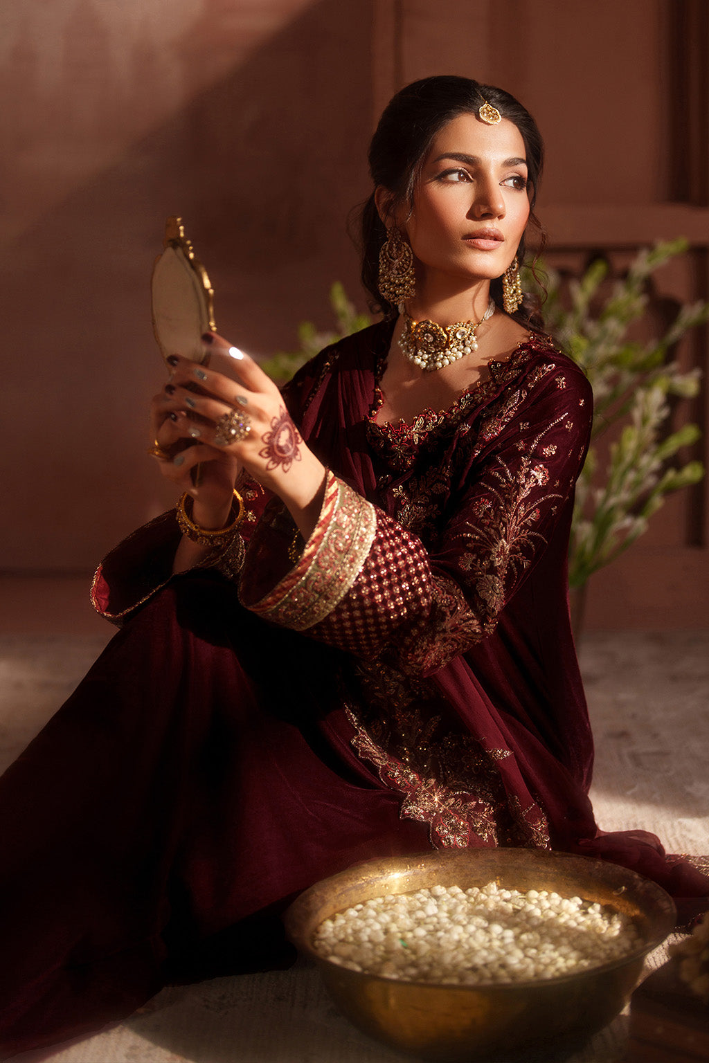 IV-55 Embroidered Velvet