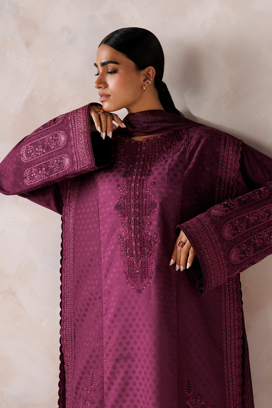 UE-747 Embroidered  Viscose Jacquard