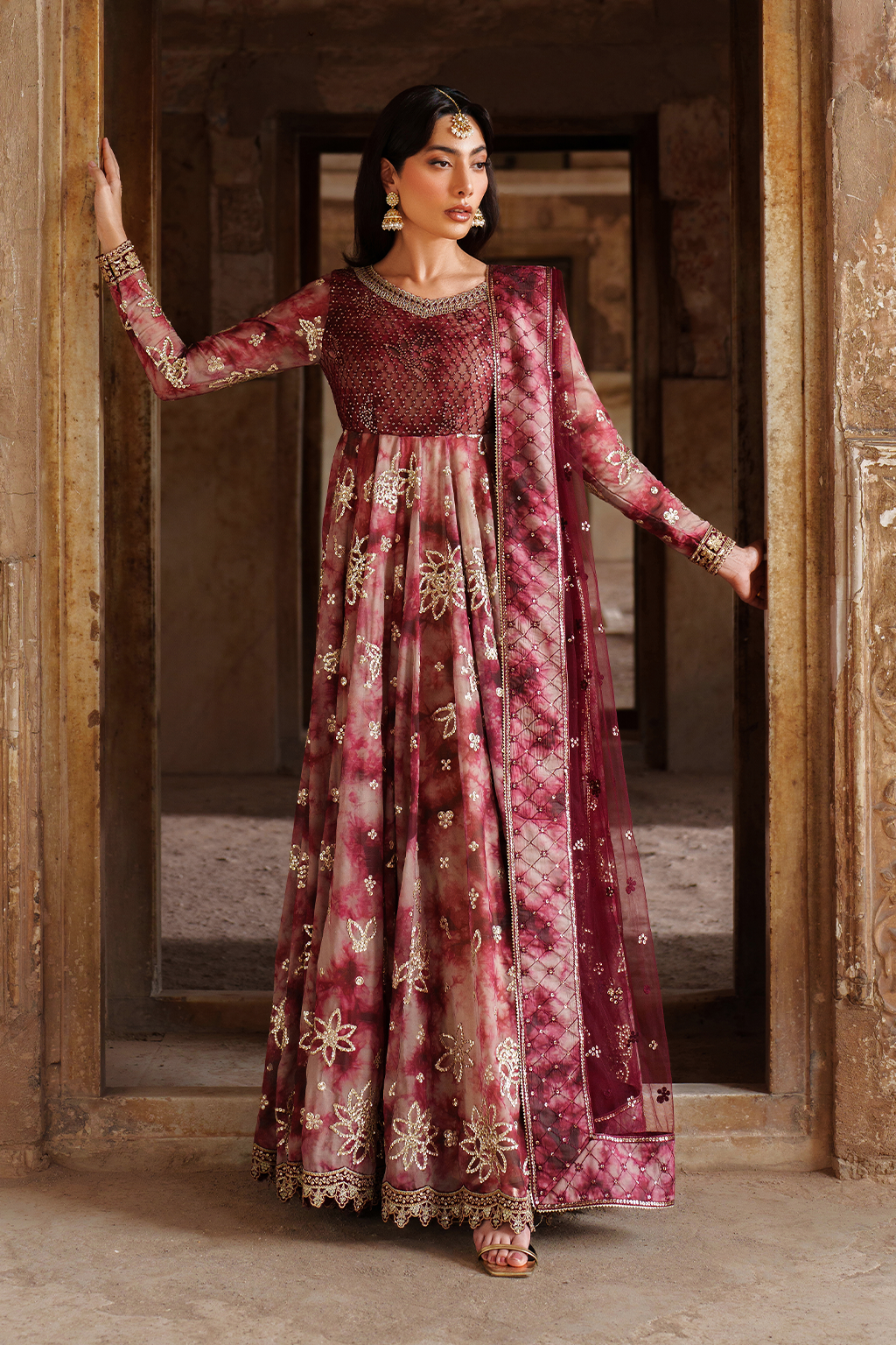 UE-533 Printed Chiffon - Iznik