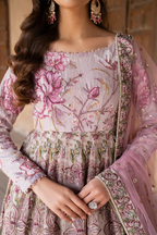 Embroidered Printed Silk - Iznik