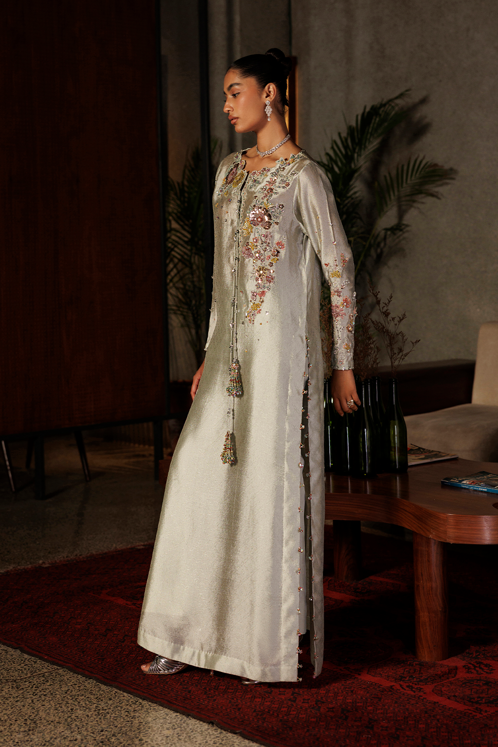 UE-718 Jacquard Sheesha Silk