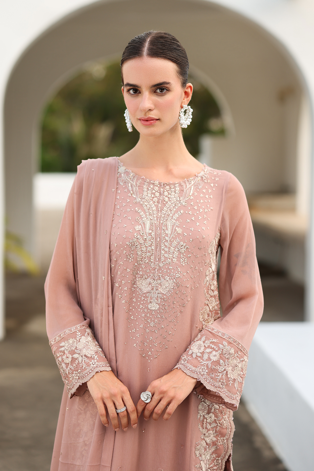 CC-69 Embroidered Chiffon - Iznik