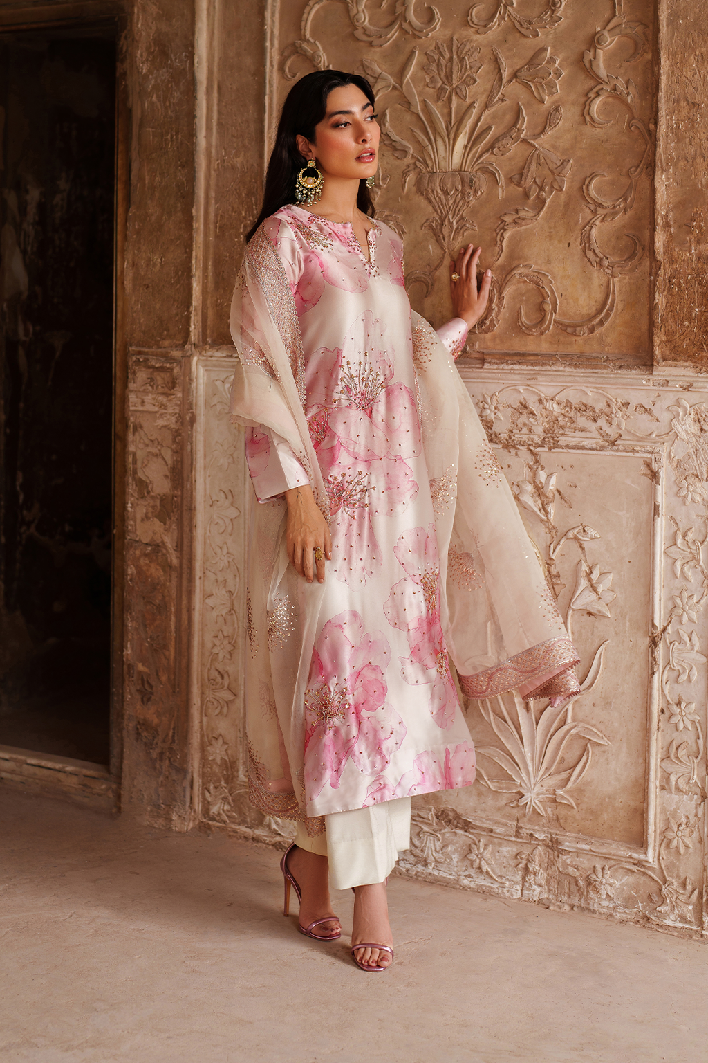 UE-547  Printed Charmeuse - Iznik