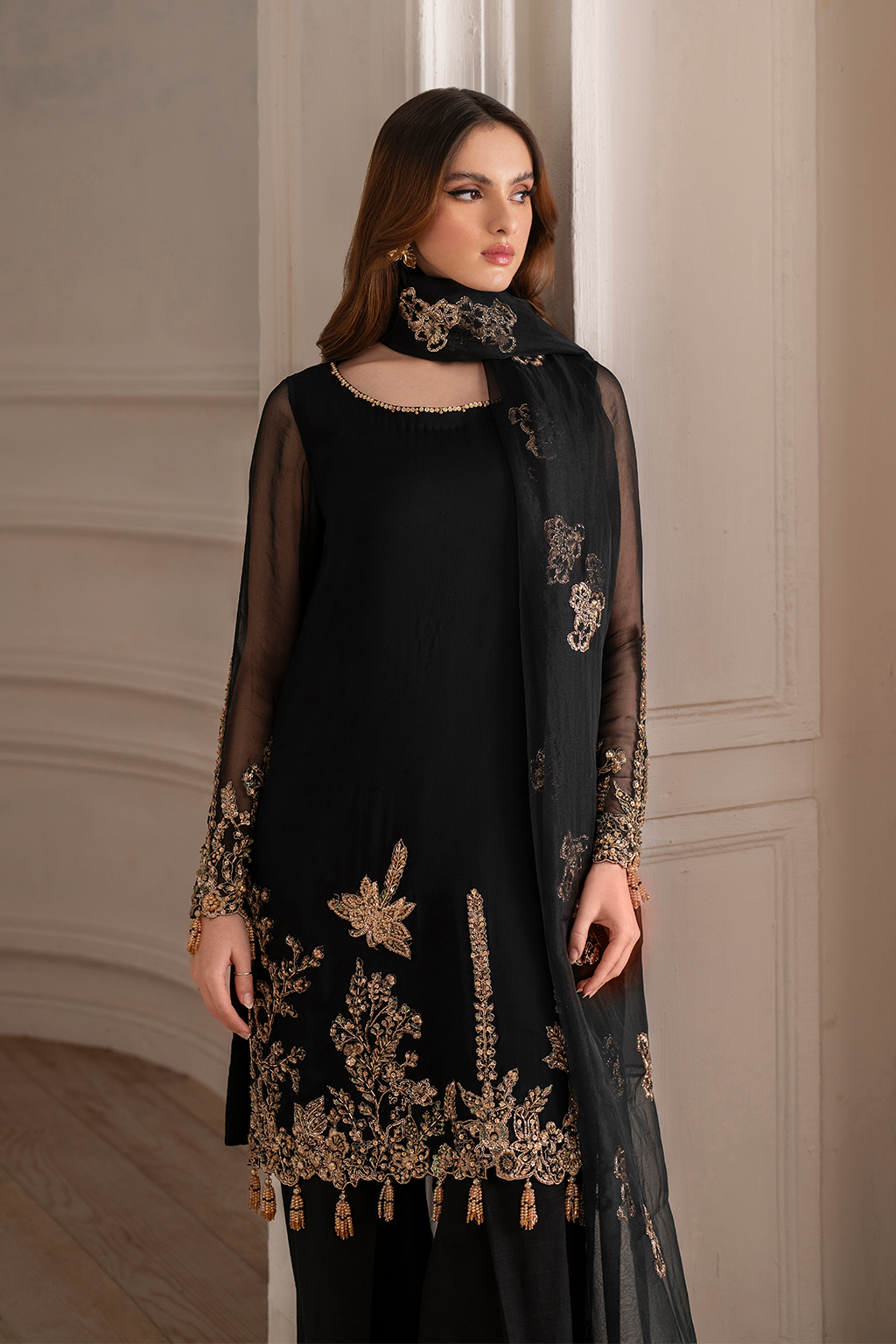 UE-417 Embroidered Chiffon