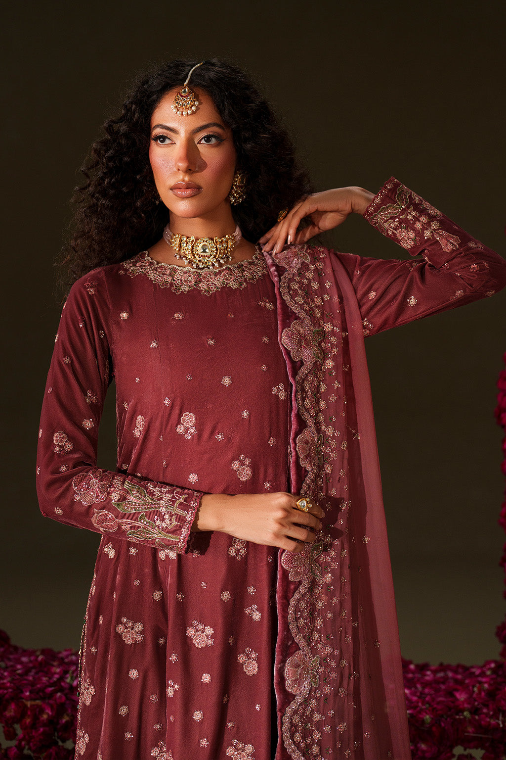 IV-75  Embroidered Velvet