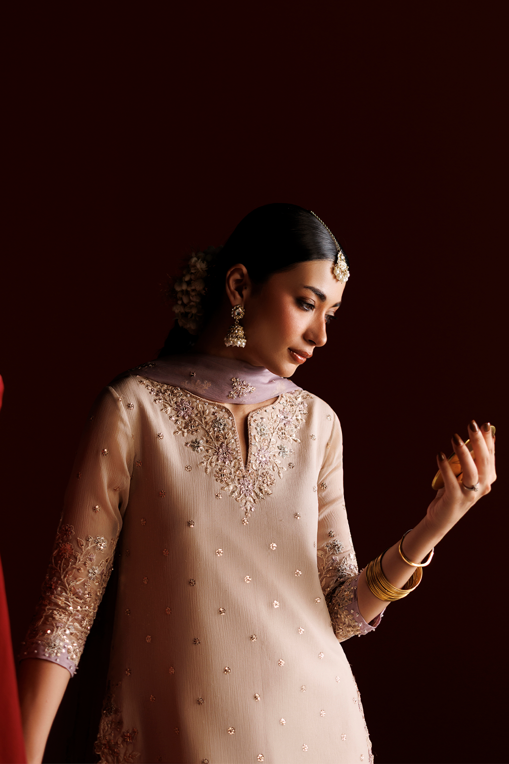 CC-104 Embroidered Chiffon Secondary image