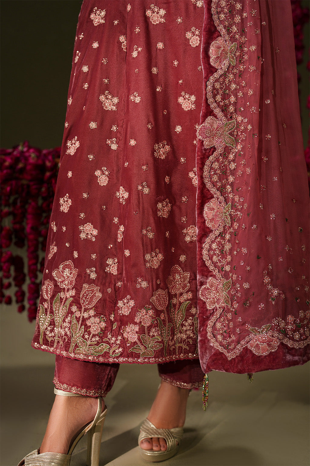 IV-75  Embroidered Velvet