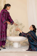 UE-436 Embroidered Pure Jacquard Silk