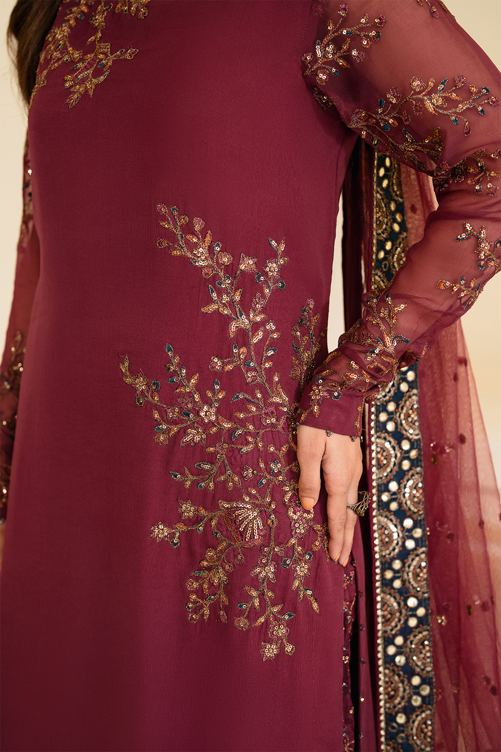 IP-299  Embroidered Chiffon