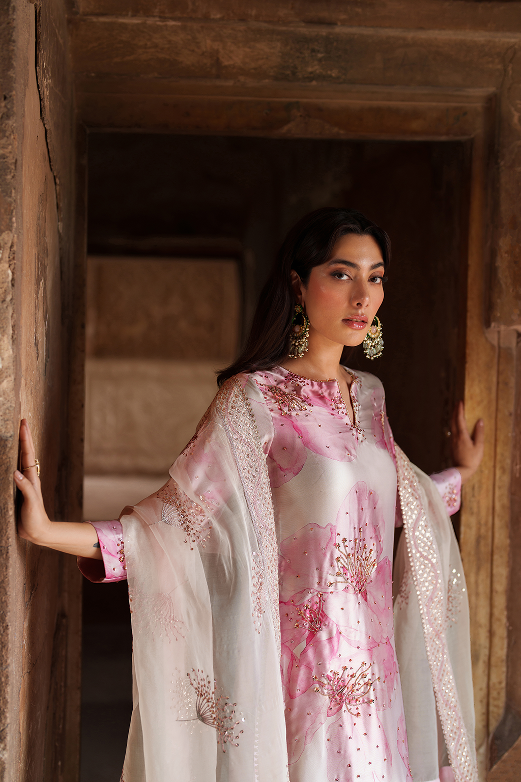 UE-547  Printed Charmeuse - Iznik