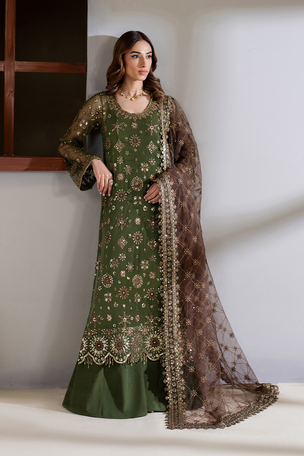 CC-62 Embroidered Net - Iznik