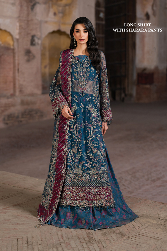 Iznik | Chiffon Kari | ICK-03 Embroidered Chiffon main image 0
